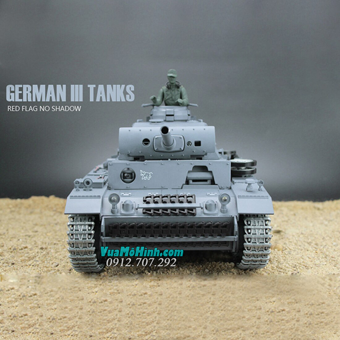 mô hình xe tăng điều khiển từ xa rc tank heng long german panzer iii 3 3848 pro xích kim loại