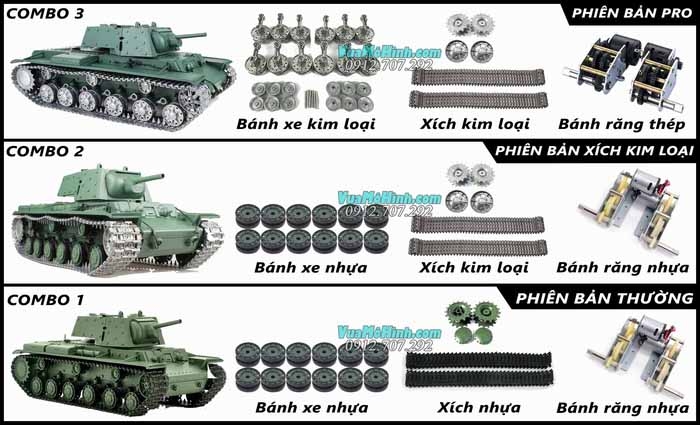 xe tăng mô hình điều khiển từ xa rc tank heng long kv1 kv-1 3878 3878-1