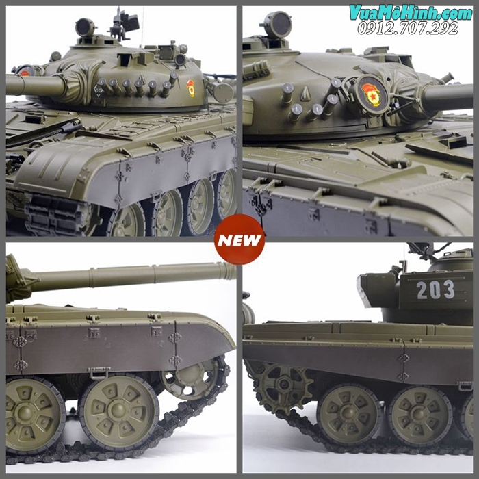 xe tăng mô hình điều khiển từ xa rc tank heng long t72 t-72 3939 3939-1 
