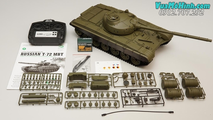 xe tăng mô hình điều khiển từ xa rc tank heng long t72 t-72 3939 3939-1 