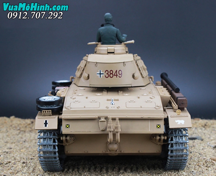 xe tăng mô hình điều khiển từ xa rc tank heng long tauchpanzer tauch panzer german iii 3 3849 3849-1 pro xích kim loại