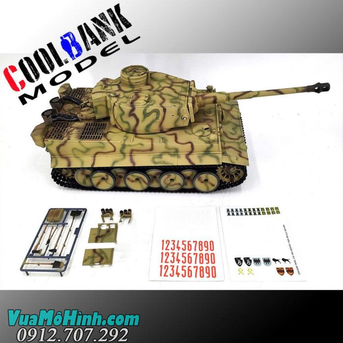 Xe tăng điều khiển từ xa Coolbank 3818-1 Tiger I tỉ lệ 1/16