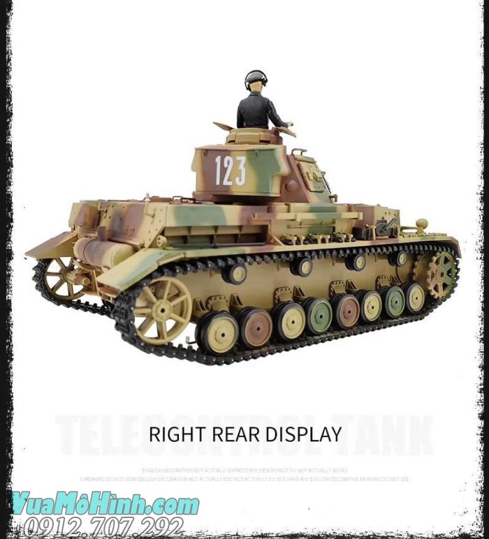 Cool Bank 3859-1 Panzer IV F2 1/16 RC Tank mô hình xe tăng Đức