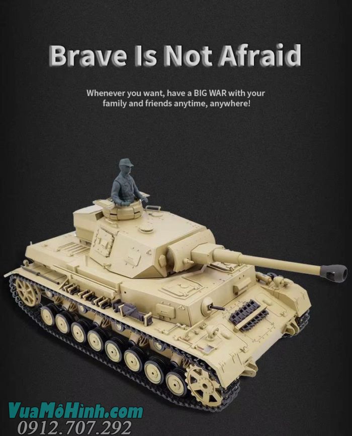 Cool Bank 3859-1 Panzer IV F2 1/16 RC Tank mô hình xe tăng Đức