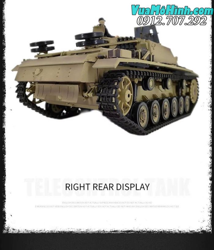 Xe tăng điều khiển từ xa  CoolBank-3868-1 German StuG III F8 Type 1/16