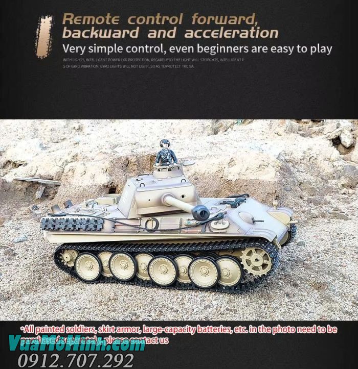Xe tăng điều khiển từ xa Coolbank 3879-1 German Panther V