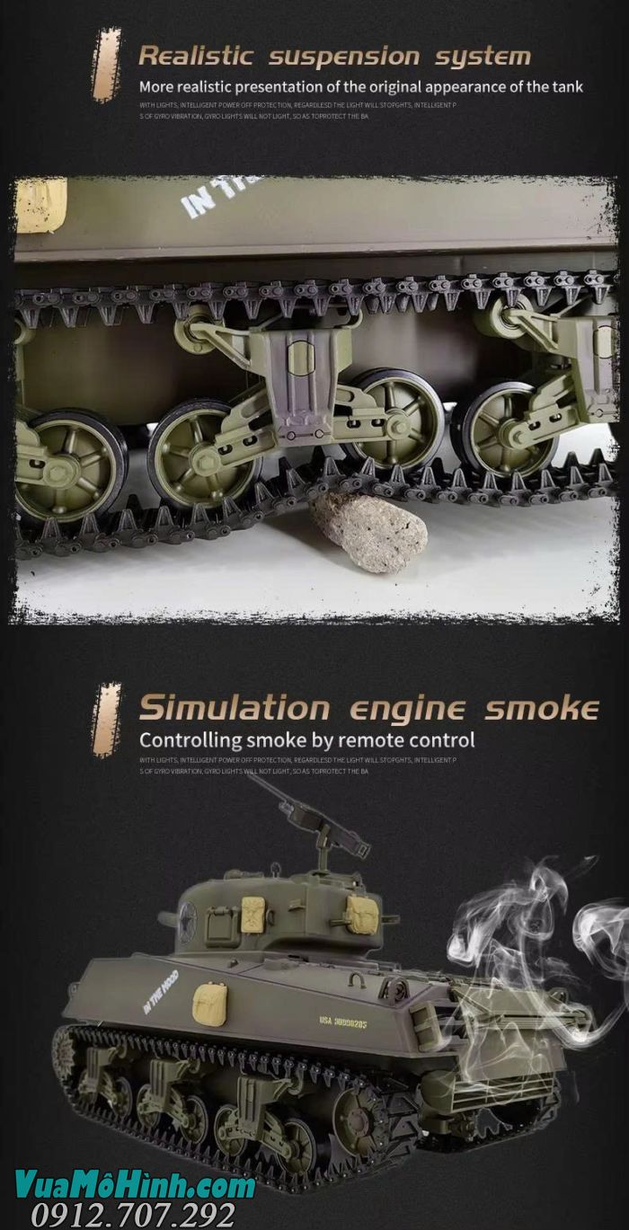 Cool Bank 3898-1 Sherman M4A3 RC Tank 1/16