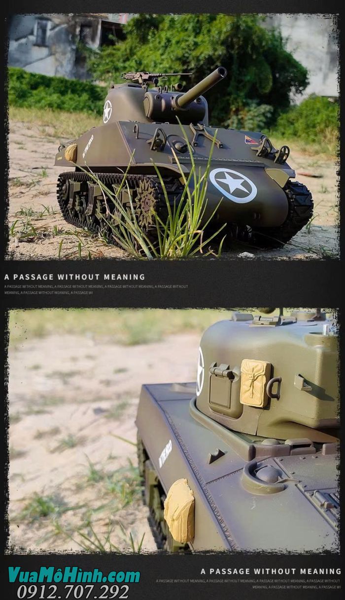 Cool Bank 3898-1 Sherman M4A3 RC Tank 1/16