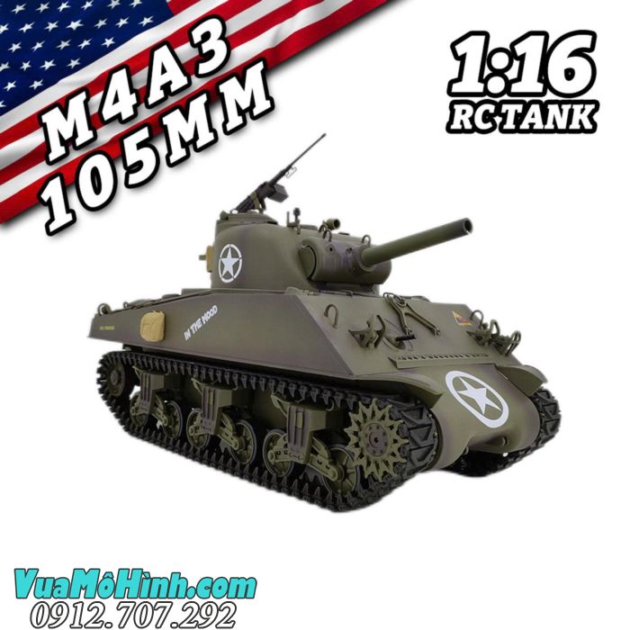 Cool Bank 3898-1 Sherman M4A3 RC Tank 1/16
