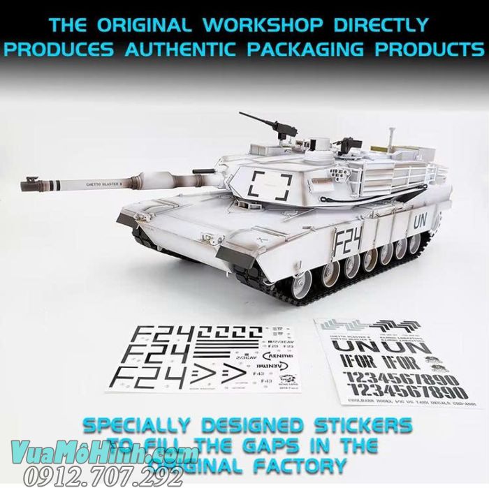 Xe tăng COOLBANK DIY-3918-1 M1A2 Abrams RC tỷ lệ 1/16