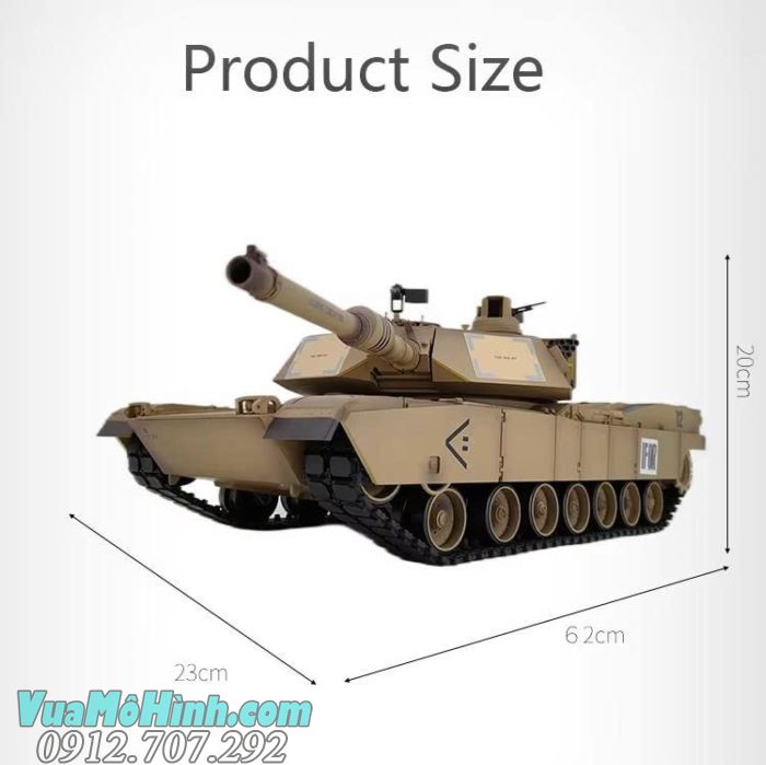 Xe tăng COOLBANK DIY-3918-1 M1A2 Abrams RC tỷ lệ 1/16