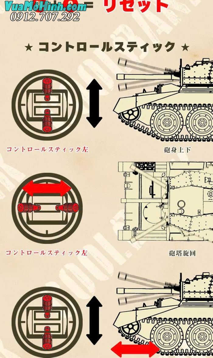 Xe tăng điều khiển từ xa Coolbank G2078 Crusader III tỉ lệ 1/16