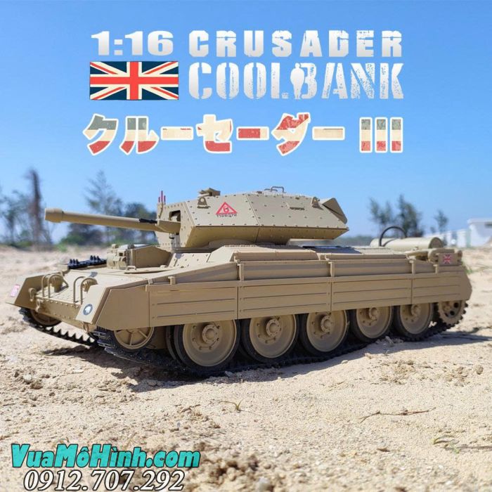 Xe tăng điều khiển từ xa Coolbank G2078 Crusader III tỉ lệ 1/16