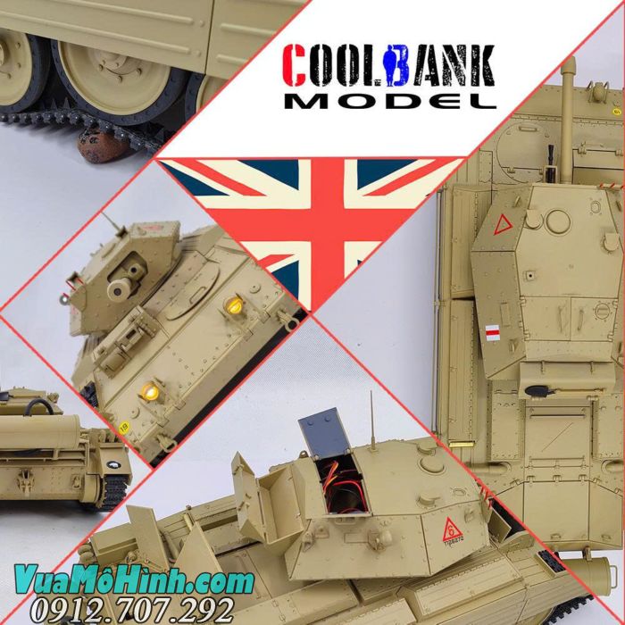 Xe tăng điều khiển từ xa Coolbank G2078 Crusader III tỉ lệ 1/16
