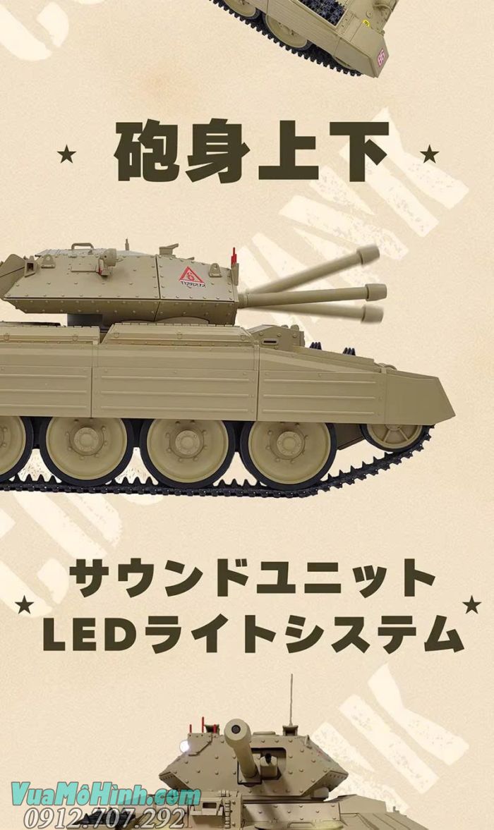 Xe tăng điều khiển từ xa Coolbank G2078 Crusader III tỉ lệ 1/16