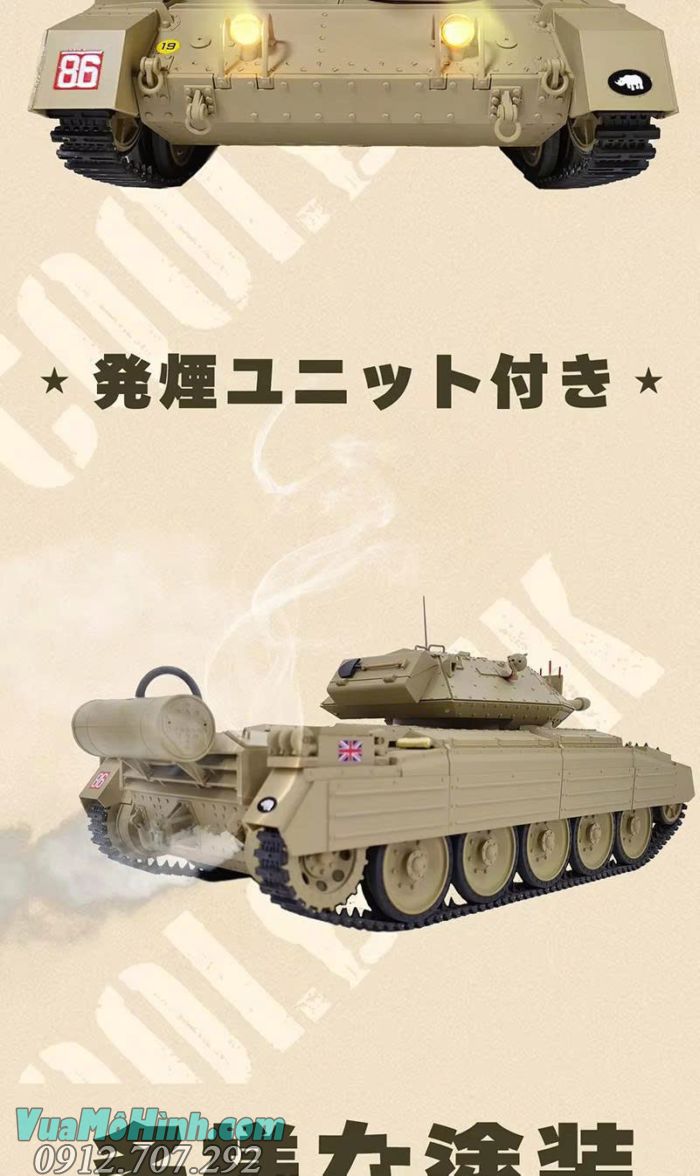 Xe tăng điều khiển từ xa Coolbank G2078 Crusader III tỉ lệ 1/16