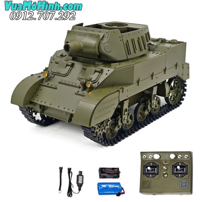 Xe tăng điều khiển từ xa Coolbank G2079 U.S.A M8 tỷ lệ 1/16