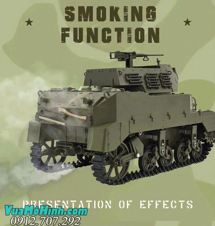 Xe tăng điều khiển từ xa Coolbank G2079 U.S.A M8 tỷ lệ 1/16