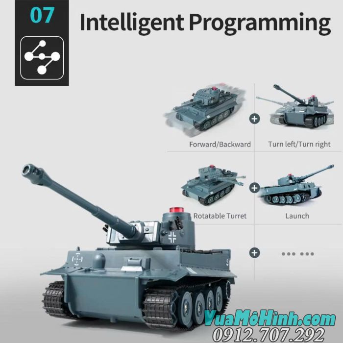 Xe tăng điều khiển từ xa JJRC Q85 1/30 mô phỏng M41A3 Walker Bulldog