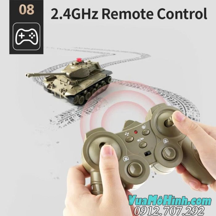 Xe tăng điều khiển từ xa JJRC Q85 1/30 mô phỏng M41A3 Walker Bulldog