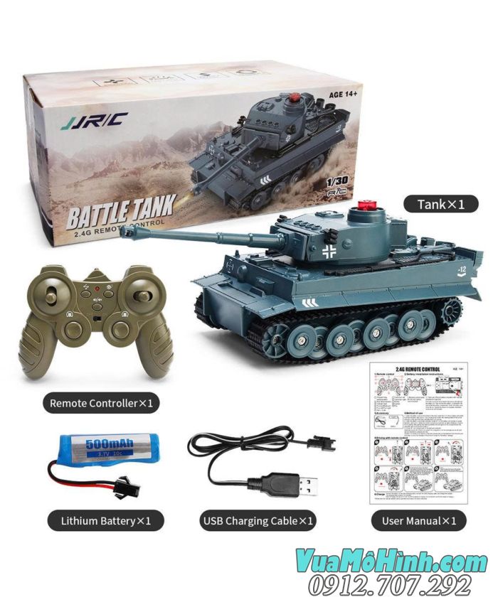Xe tăng điều khiển từ xa JJRC Q85 1/30 mô phỏng M41A3 Walker Bulldog