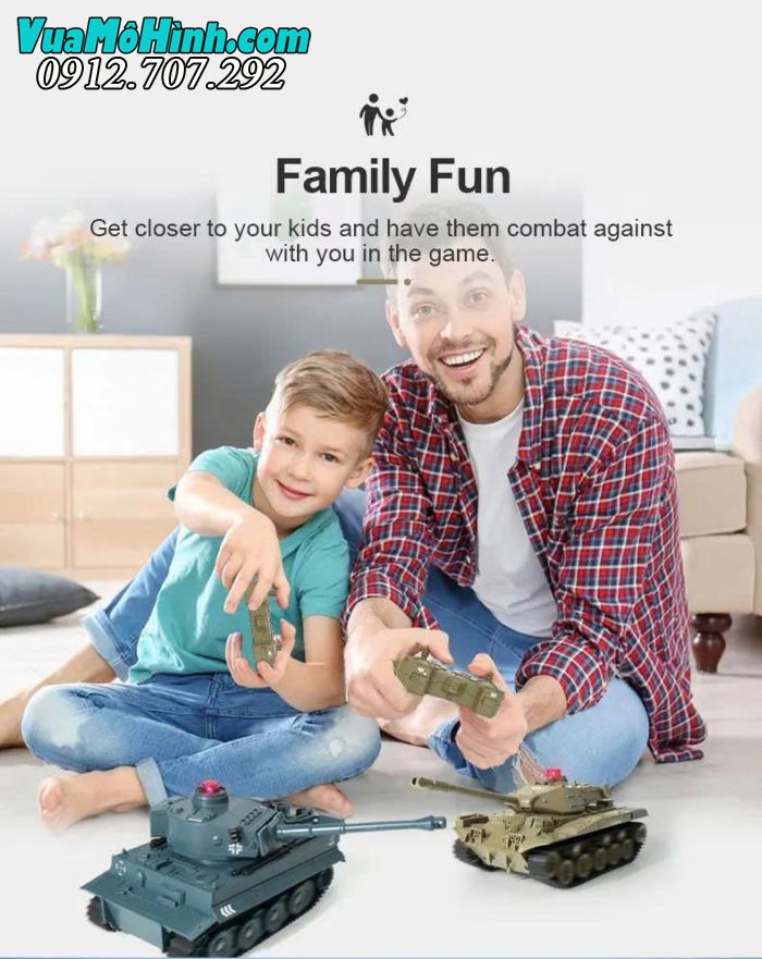 Xe tăng điều khiển từ xa JJRC Q85 1/30 mô phỏng M41A3 Walker Bulldog