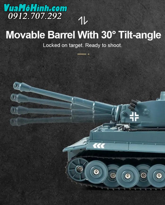 Xe tăng điều khiển từ xa JJRC Q85 1/30 mô phỏng M41A3 Walker Bulldog