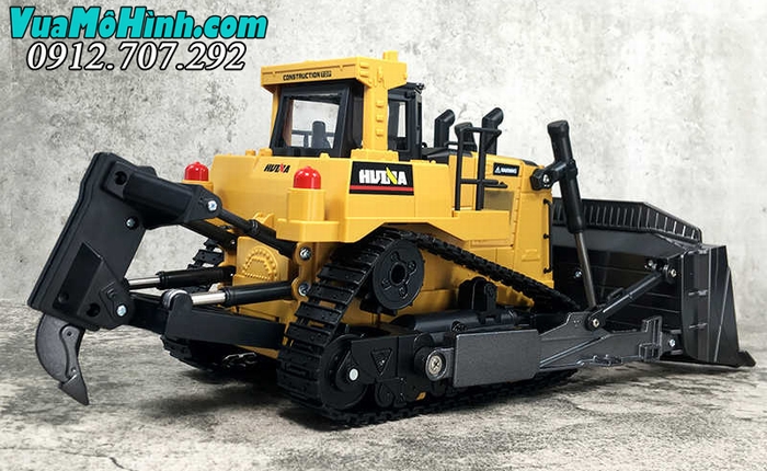 xe ủi xúc lật đất công trình máy cày điều khiển từ xa kim loại hulna huina 1569 569