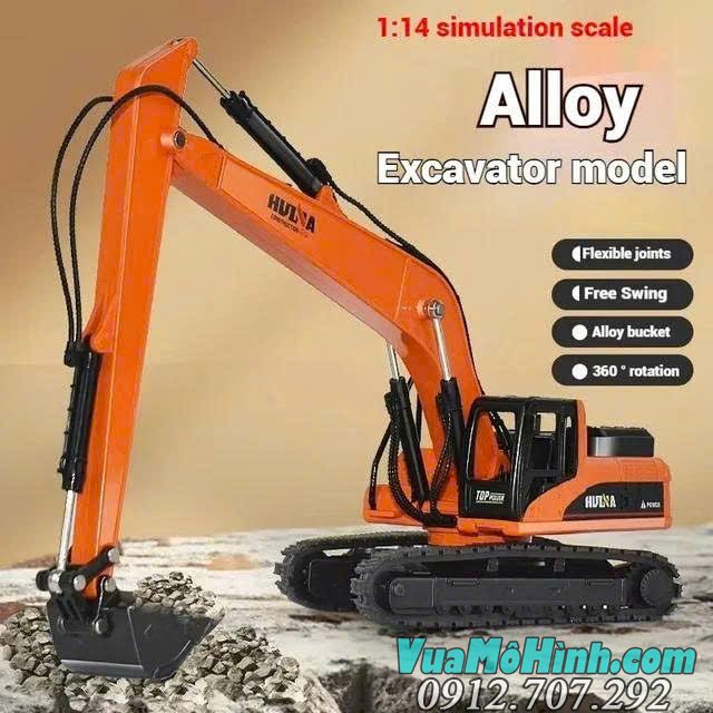 Mô hình xe công trình Huina 1551 điều khiển từ xa, chi tiết mô phỏng chân thực
