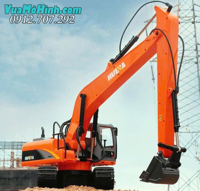 Mô hình xe công trình Huina 1551 điều khiển từ xa, chi tiết mô phỏng chân thực
