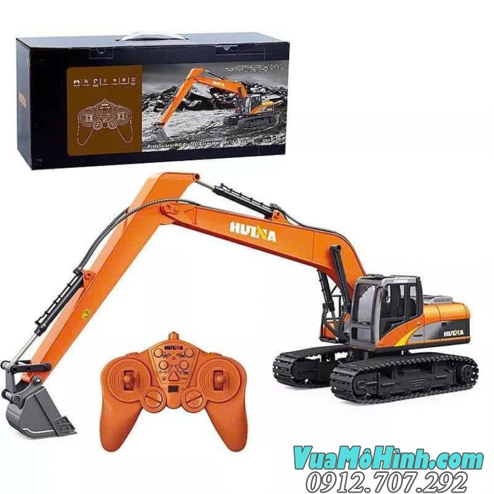 Mô hình xe công trình Huina 1551 điều khiển từ xa, chi tiết mô phỏng chân thực