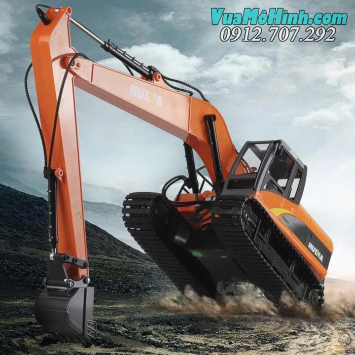 Mô hình xe công trình Huina 1551 điều khiển từ xa, chi tiết mô phỏng chân thực