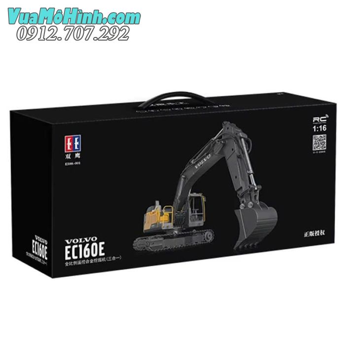 Máy xúc Volvo E598-001 điều khiển từ xa pin 7.4V