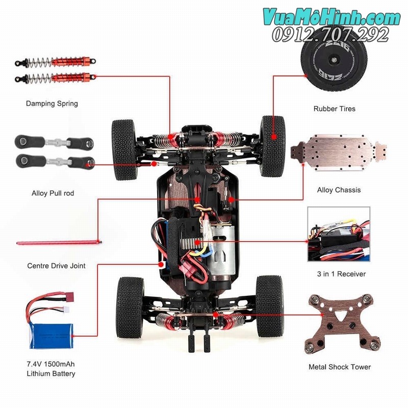 xe-ô-tô- đua-địa hình tốc độ cao buggy driver điều khiển từ xa xk144001 xk 144001 