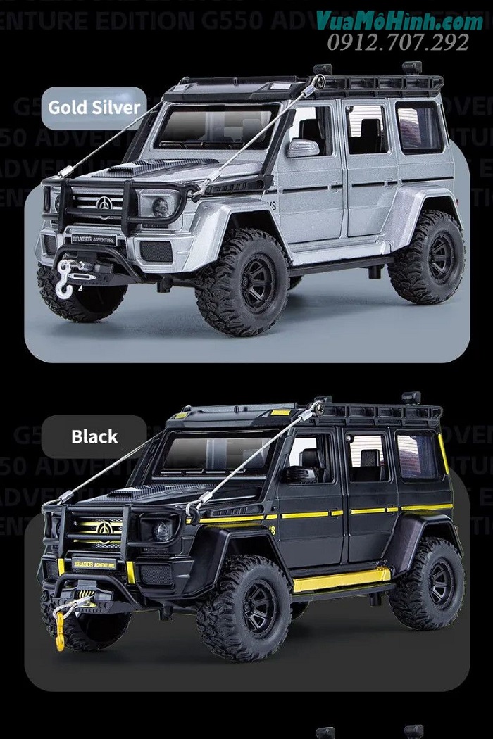 Mô hình xe Mercedes Benz G550 tỉ lệ 1/24