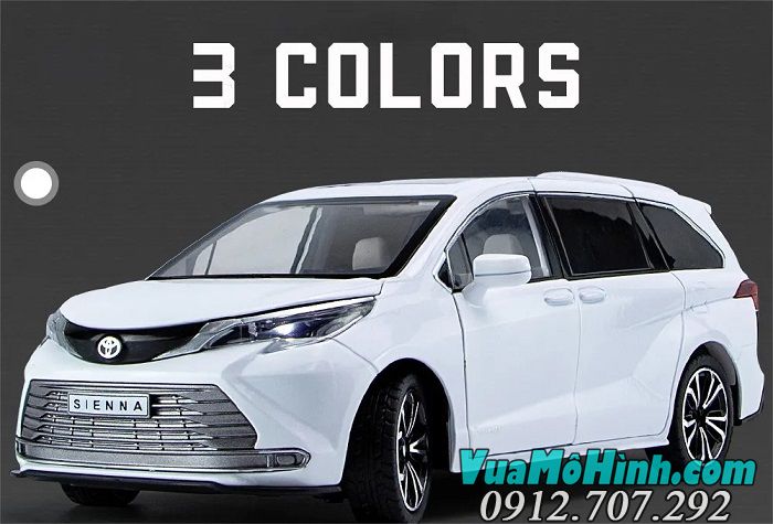 Mô hình xe ô tô Toyota Sienna 2022 tỉ lệ 1/24