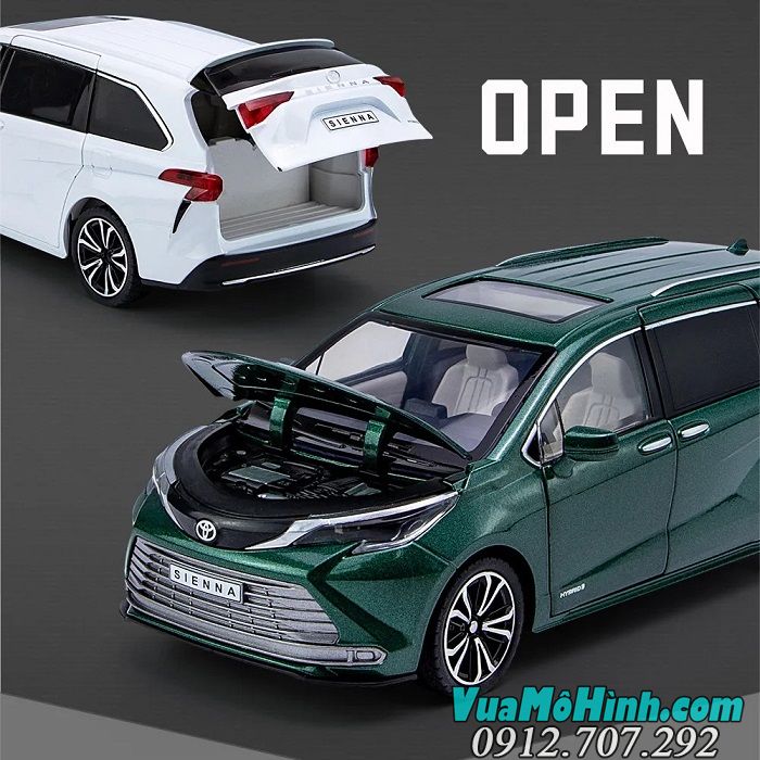 Mô hình xe ô tô Toyota Sienna 2022 tỉ lệ 1/24