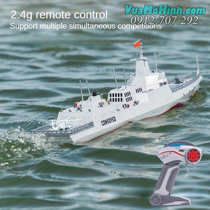 Tàu chiến quân sự điều khiển từ xa JY-9803 WARSHIP SERIES hãng JJRC tàu thuỷ, cano, thuyền, tàu khu trục, tàu sân bay