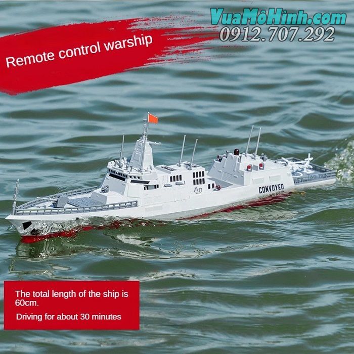 Tàu chiến quân sự điều khiển từ xa JY-9803 WARSHIP SERIES hãng JJRC tàu thuỷ, cano, thuyền, tàu khu trục, tàu sân bay