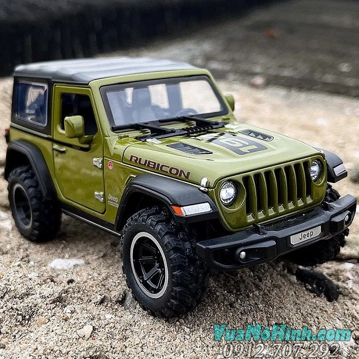 Mô hình xe Jeep Wrangler Rubicon 2 hãng Miniauto cửa tỉ lệ 1:20