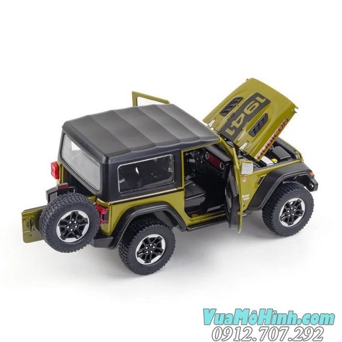 Mô hình xe Jeep Wrangler Rubicon 2 hãng Miniauto cửa tỉ lệ 1:20