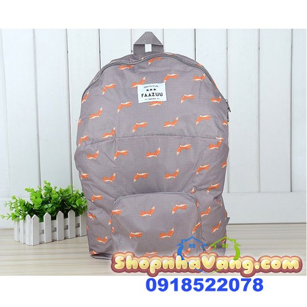 Balo Gấp Gọn Họa Tiết Hình Thú NV223