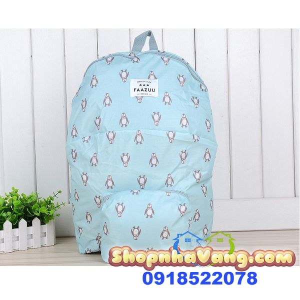 Balo Gấp Gọn Họa Tiết Hình Thú NV223