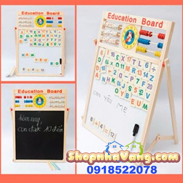 Bảng Tính 2 Mặt Tiện Lợi Cùng Bộ Chữ Cái Cho Bé NV254