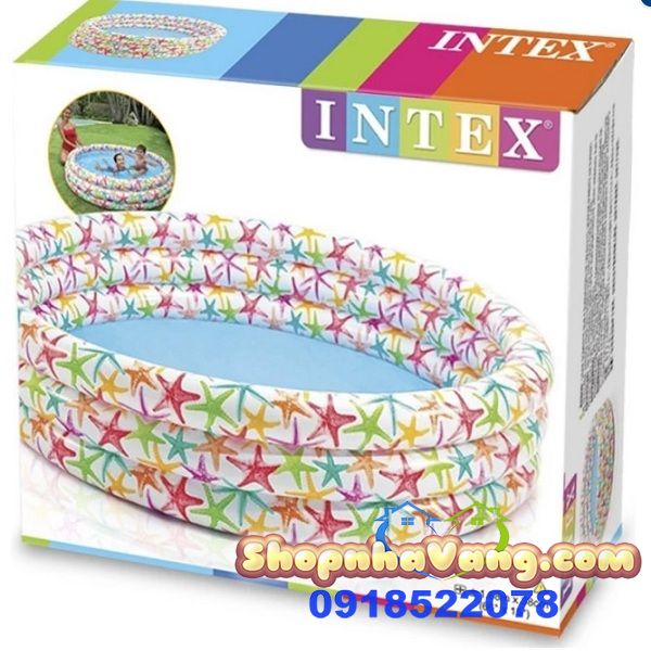 Bể Bơi Phao 3 Tầng Hoạt Tiết Sao Biển INTEX NV255
