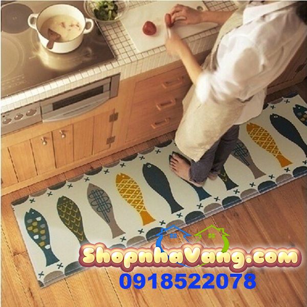 Bộ 2 Thảm Trải Sàn Sợi Cotton Cao Cấp NV104