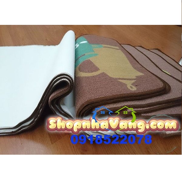 Bộ 2 Thảm Trải Sàn Sợi Cotton Cao Cấp NV104