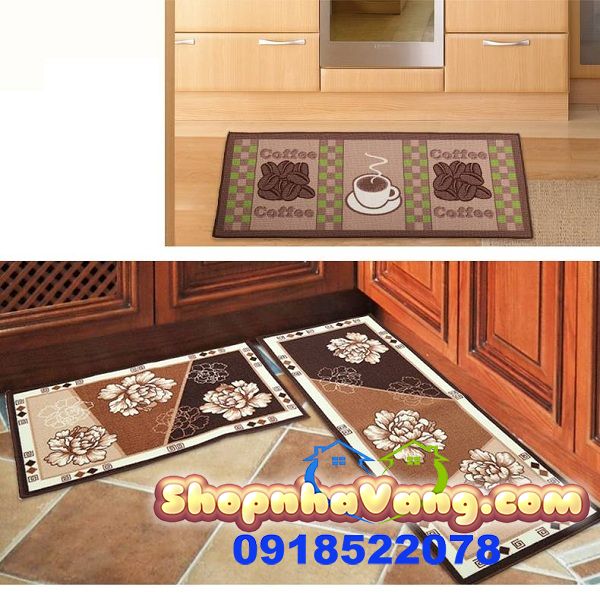 Bộ 2 Thảm Trải Sàn Sợi Cotton Cao Cấp NV104