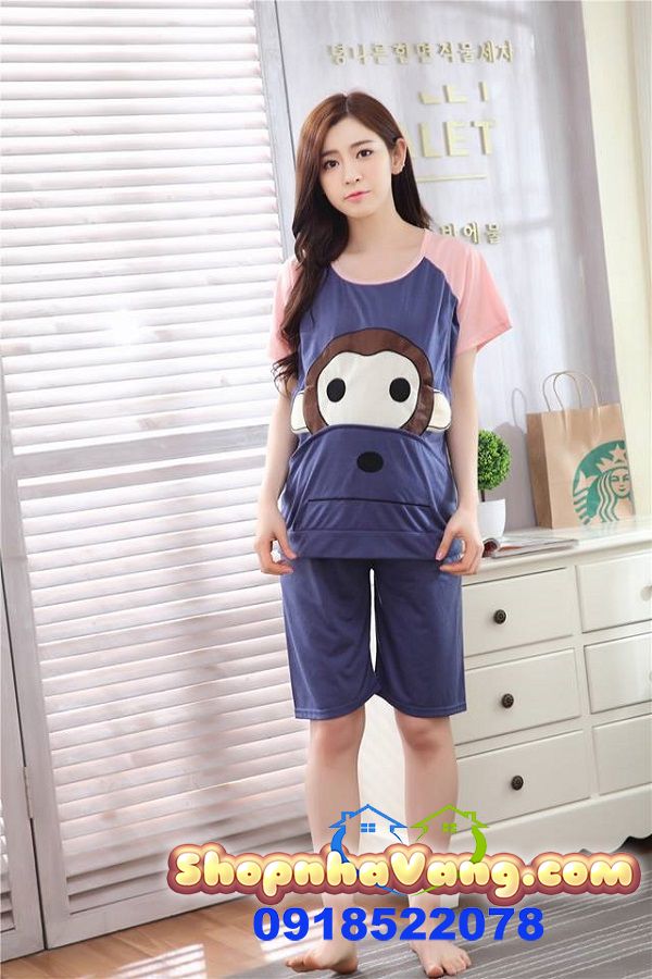 Bộ Đồ Bầu Cho Con Bú Sau Sinh NV198