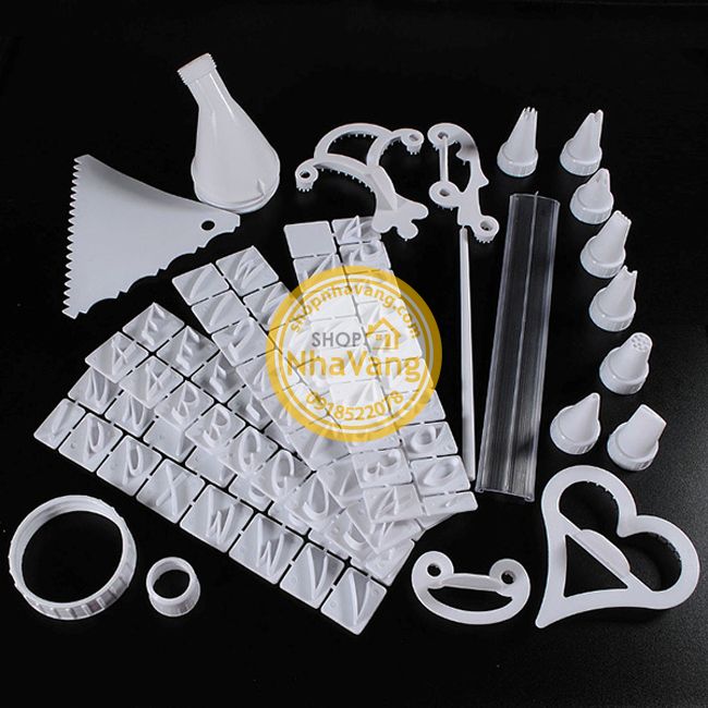 Bộ Dụng Cụ Trang Trí Bánh Kem 100 Món NV384